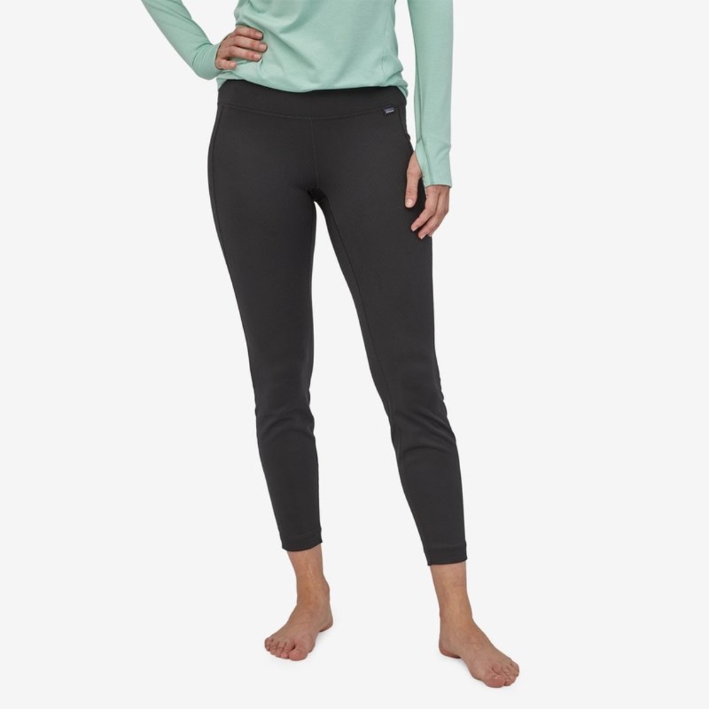 XS Patagonia Black Midweight Capilene Baselayer leggings